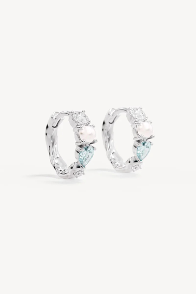 SHOP BY CHARLOTTE BREATHE IN STILLNESS HOOPS &nbsp;IN SILVER ONLINE