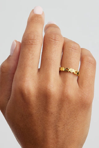 BY CHARLOTTE - CONNECTED HEARTS RING - GOLD - PERTH STOCKIST - AUSTRALIAN STOCKIST - WA STOCKIST - AUSTRALIA STOCKIST - AUS STOCKIST - PERTH BOUTIQUE - WA BOUTIQUE - AUS BOUTIQUE - AUSTRALIA BOUTIQUE