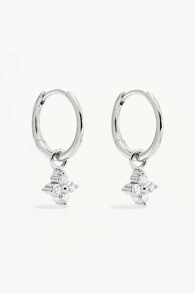 BY CHARLOTTE - CRYSTAL BLOOM HOOP EARRINGS - GOLD - SILVER - PERTH STOCKIST - AUSTRALIAN STOCKIST - WA STOCKIST - AUSTRALIA STOCKIST - AUS STOCKIST - PERTH BOUTIQUE - WA BOUTIQUE - AUS BOUTIQUE - AUSTRALIA BOUTIQUE