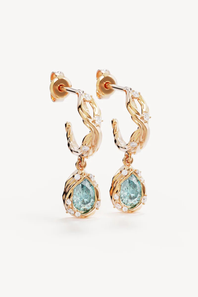 SHOP BY CHARLOTTE DIVE DEEPER HOOPS IN GOLD ONLINE