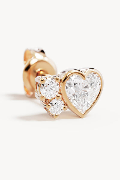 BY CHARLOTTE - DREAM LOVER HEART STUD EARRINGS - GOLD - PERTH BOUTIQUE - AUSTRALIAN BOUTIQUE - WA BOUTIQUE - INTERNATIONAL SHIPPING - USA SHIPPING - PERTH STORES - PERTH STORE - AUSTRALIA - WA - WESTER AUSTRALIA - WOMENS FASHION - FASHION - CLOTHING - WA STOCKIST - PERTH STOCKIST - AUSTRALIAN STOCKIST - STOCKIST
