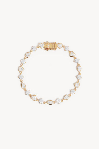 BY CHARLOTTE - DREAM LOVER TENNIS BRACELET - GOLD - PERTH BOUTIQUE - AUSTRALIAN BOUTIQUE - WA BOUTIQUE - INTERNATIONAL SHIPPING - USA SHIPPING - PERTH STORES - PERTH STORE - AUSTRALIA - WA - WESTER AUSTRALIA - WOMENS FASHION - FASHION - CLOTHING - WA STOCKIST - PERTH STOCKIST - AUSTRALIAN STOCKIST - STOCKIST
