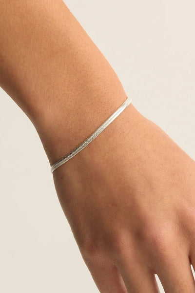 BY CHARLOTTE - HERRINGBONE CHAIN BRACELET - STERLING SILVER