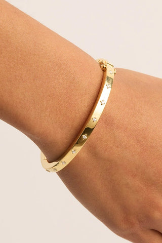 BY CHARLOTTE - LIVE IN LOVE HINGED BRACELET