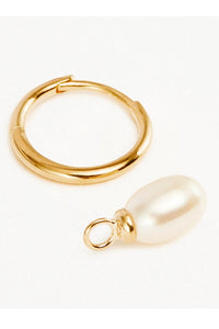 BY CHARLOTTE - LIVE IN PEACE PEARL HOOP EARRINGS