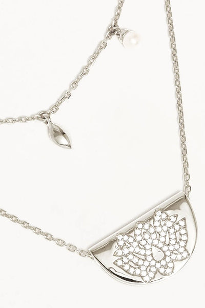 BY CHARLOTTE - LIVE IN PEACE LOTUS NECKLACE