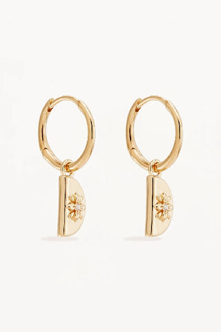 BY CHARLOTTE - LOTUS HOOP EARRINGS - SILVER - GOLD - PERTH STOCKIST - AUSTRALIAN STOCKIST - WA STOCKIST - AUSTRALIA STOCKIST - AUS STOCKIST - PERTH BOUTIQUE - WA BOUTIQUE - AUS BOUTIQUE - AUSTRALIA BOUTIQUE 