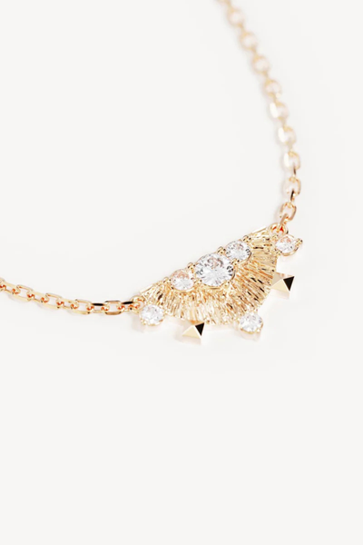 SHOP BY CHARLOTTE LOTUS RAIN NECKLACE IN GOLD ONLINE
