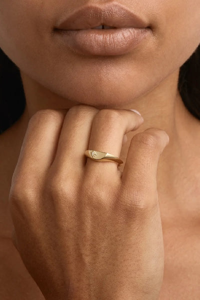 BY CHARLOTTE - LOTUS RING - GOLD - PERTH STOCKIST - AUSTRALIAN STOCKIST - WA STOCKIST - AUSTRALIA STOCKIST - AUS STOCKIST - PERTH BOUTIQUE - WA BOUTIQUE - AUS BOUTIQUE - AUSTRALIA BOUTIQUE 