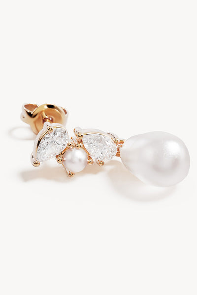 BY CHARLOTTE - MOMENTS IN TIME PEARL DROP EARRINGS - GOLD - PERTH BOUTIQUE - AUSTRALIAN BOUTIQUE - WA BOUTIQUE - INTERNATIONAL SHIPPING - USA SHIPPING - PERTH STORES - PERTH STORE - AUSTRALIA - WA - WESTER AUSTRALIA - WOMENS FASHION - FASHION - CLOTHING - WA STOCKIST - PERTH STOCKIST - AUSTRALIAN STOCKIST - STOCKIST