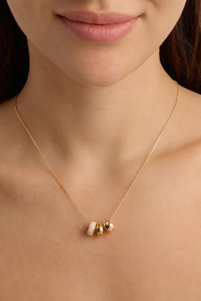 BY CHARLOTTE - NEW BEGINNINGS LOTUS PETAL CHARM - GOLD