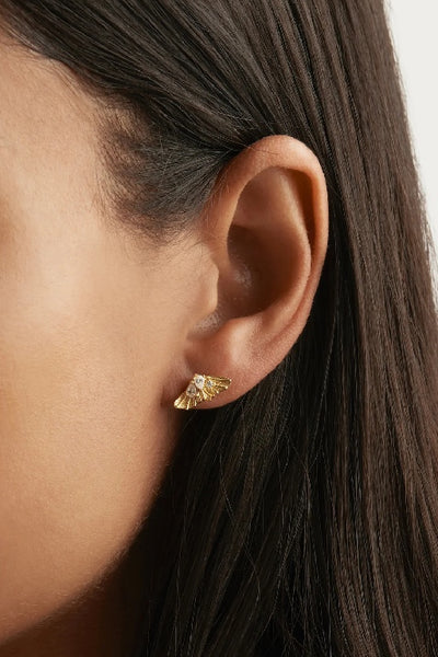 BY CHARLOTTE - OCEAN WHISPER STUD EARRINGS - GOLD - PERTH STOCKIST - AUSTRALIAN STOCKIST - WA STOCKIST - AUSTRALIA STOCKIST - AUS STOCKIST - PERTH BOUTIQUE - WA BOUTIQUE - AUS BOUTIQUE - AUSTRALIA BOUTIQUE