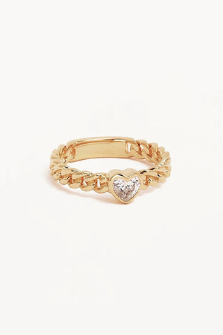 BY CHARLOTTE - RADIANT HEART ENGRAVABLE RING - GOLD - PERTH STOCKIST - AUSTRALIAN STOCKIST - WA STOCKIST - AUSTRALIA STOCKIST - AUS STOCKIST - PERTH BOUTIQUE - WA BOUTIQUE - AUS BOUTIQUE - AUSTRALIA BOUTIQUE 