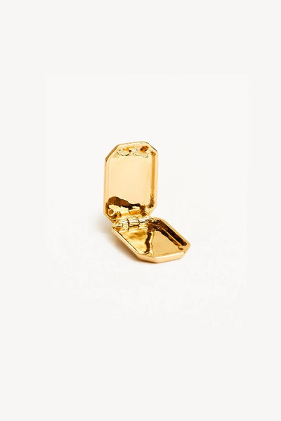 BY CHARLOTTE - RECTANGULAR  LOTUS LOCKET PENDANT -  PERTH STOCKIST