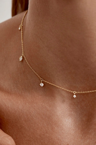 BY CHARLOTTE - SCATTERED LIGHT CHOKER NECKLACE - GOLD - PERTH BOUTIQUE - AUSTRALIAN BOUTIQUE - WA BOUTIQUE - INTERNATIONAL SHIPPING - USA SHIPPING - PERTH STORES - PERTH STORE - AUSTRALIA - WA - WESTER AUSTRALIA - WOMENS FASHION - FASHION - CLOTHING - WA STOCKIST - PERTH STOCKIST - AUSTRALIAN STOCKIST - STOCKIST