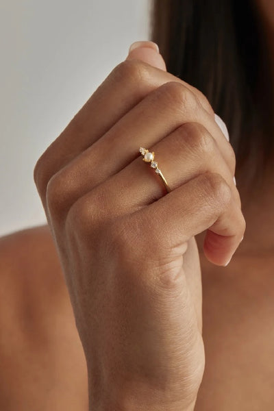 BY CHARLOTTE - SEA FOAM RING - GOLD - PERTH STOCKIST - AUSTRALIAN STOCKIST - WA STOCKIST - AUSTRALIA STOCKIST - AUS STOCKIST - PERTH BOUTIQUE - WA BOUTIQUE - AUS BOUTIQUE - AUSTRALIA BOUTIQUE