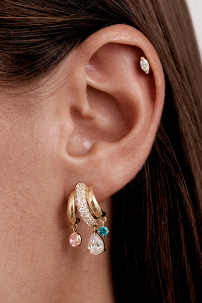BY CHARLOTTE - VIBRANT SOUL ILLUSION HOOP - 18K GOLD PLATED