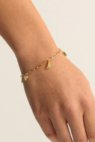 BY CHARLOTTE - WANDERLUST CHARM BRACELET - GOLD