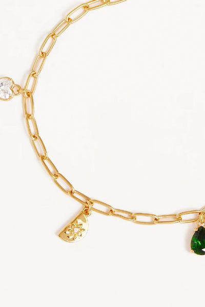 BY CHARLOTTE - WANDERLUST CHARM BRACELET - GOLD