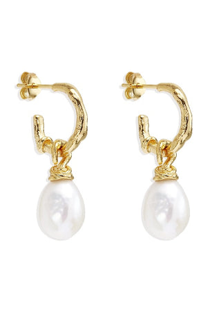 BY CHARLOTTE - WHISPERS OF TRANQUILITY PEARL HOOP EARRINGS - PERTH STOCKIST - AUSTRALIAN STOCKIST - WA STOCKIST - AUSTRALIA STOCKIST - AUS STOCKIST - PERTH BOUTIQUE - WA BOUTIQUE - AUS BOUTIQUE - AUSTRALIA BOUTIQUE 