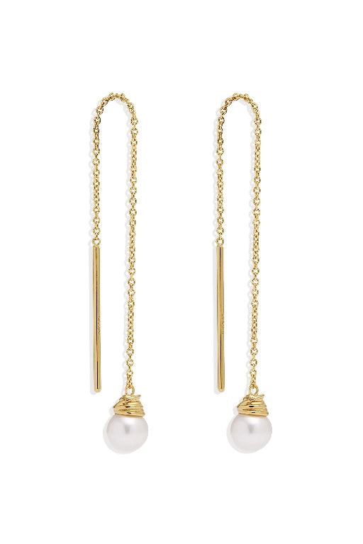 BY CHARLOTTE - WHISPERS OF TRANQUILITY PEARL THREAD EARRINGS - PERTH STOCKIST - AUSTRALIAN STOCKIST - WA STOCKIST - AUSTRALIA STOCKIST - AUS STOCKIST - PERTH BOUTIQUE - WA BOUTIQUE - AUS BOUTIQUE - AUSTRALIA BOUTIQUE 