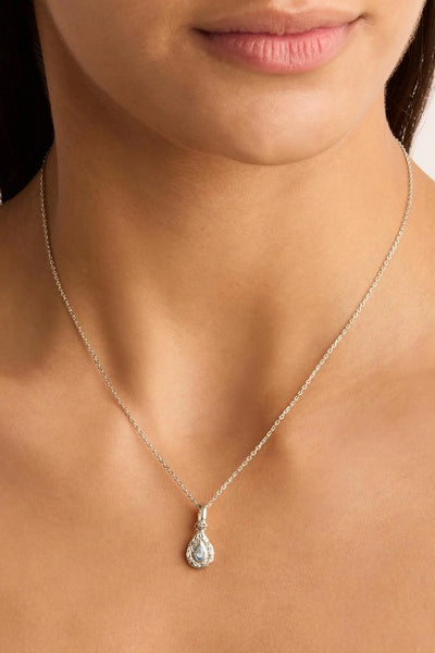 BY CHARLOTTE - WITH LOVE BIRTHSTONE PENDANTS - SILVER -MARCH
