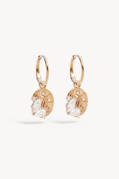 BY CHARLOTTE - WITH WINGS I FLY HOOP EARRINGS - GOLD - PERTH BOUTIQUE - AUSTRALIAN BOUTIQUE - WA BOUTIQUE - INTERNATIONAL SHIPPING - USA SHIPPING - PERTH STORES - PERTH STORE - AUSTRALIA - WA - WESTER AUSTRALIA - WOMENS FASHION - FASHION - CLOTHING - WA STOCKIST - PERTH STOCKIST - AUSTRALIAN STOCKIST - STOCKIST
