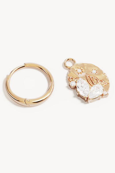 BY CHARLOTTE - WITH WINGS I FLY HOOP EARRINGS - GOLD - PERTH BOUTIQUE - AUSTRALIAN BOUTIQUE - WA BOUTIQUE - INTERNATIONAL SHIPPING - USA SHIPPING - PERTH STORES - PERTH STORE - AUSTRALIA - WA - WESTER AUSTRALIA - WOMENS FASHION - FASHION - CLOTHING - WA STOCKIST - PERTH STOCKIST - AUSTRALIAN STOCKIST - STOCKIST
