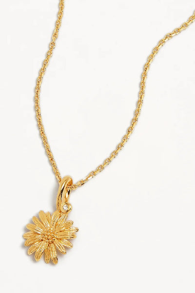 BY CHARLOTTE - BIRTH FLOWER NECKLACE - GOLD