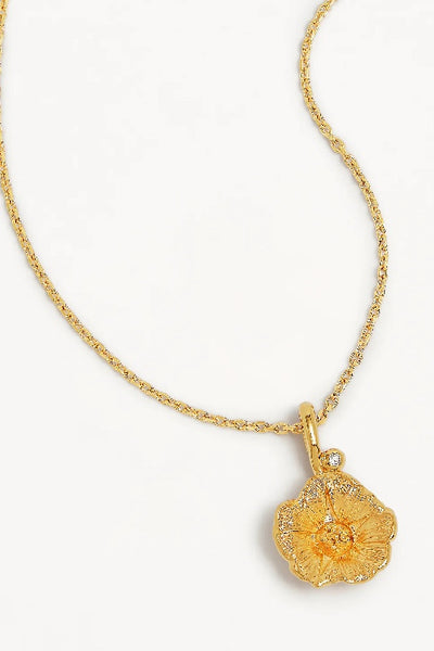 BY CHARLOTTE - BIRTH FLOWER NECKLACE - GOLD