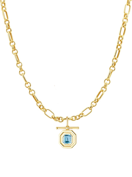 AVANT STUDIO - CLEO NECKLACE - AQUAMARINE