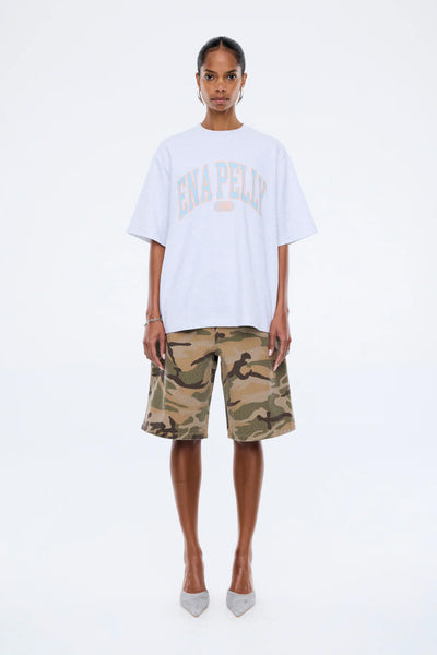 ENA PELLY - BLUE COLLEGIATE TEE - WHITE MARLE - PERTH BOUTIQUE - AUSTRALIAN BOUTIQUE - WA BOUTIQUE - INTERNATIONAL SHIPPING - USA SHIPPING - PERTH STORES - PERTH STORE - AUSTRALIA - WA - WESTER AUSTRALIA - WOMENS FASHION - FASHION - CLOTHING - WA STOCKIST - PERTH STOCKIST - AUSTRALIAN STOCKIST - STOCKIST