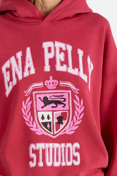 ENA PELLY - BROOKE OVERSIZED HOODIE DIY STUDIOS - POPPY RED