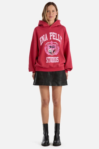 ENA PELLY - BROOKE OVERSIZED HOODIE DIY STUDIOS - POPPY RED
