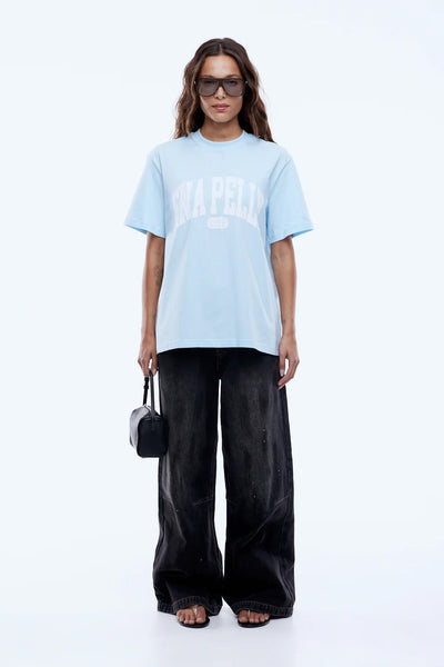 ENA PELLY - COLLEGIATE TEE - LIGHT BLUE - PERTH BOUTIQUE - AUSTRALIAN BOUTIQUE - WA BOUTIQUE - INTERNATIONAL SHIPPING - USA SHIPPING - PERTH STORES - PERTH STORE - AUSTRALIA - WA - WESTER AUSTRALIA - WOMENS FASHION - FASHION - CLOTHING - WA STOCKIST - PERTH STOCKIST - AUSTRALIAN STOCKIST - STOCKIST