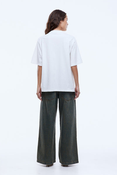 ENA PELLY - ENA VINTAGE FLORAL TEE - VINTAGE WHITE