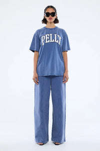 ENA PELLY - JESSIE OVERSIZED TEE VASITY - INDIGO WASH - PERTH BOUTIQUE - AUSTRALIAN BOUTIQUE - WA BOUTIQUE - INTERNATIONAL SHIPPING - USA SHIPPING - PERTH STORES - PERTH STORE - AUSTRALIA - WA - WESTER AUSTRALIA - WOMENS FASHION - FASHION - CLOTHING - WA STOCKIST - PERTH STOCKIST - AUSTRALIAN STOCKIST - STOCKIST