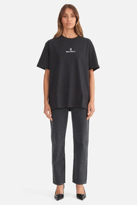 ENA PELLY - LEXI MONOGRAM TEE - BLACK