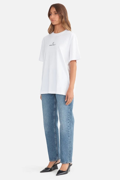 ENA PELLY - LEXI MONOGRAM TEE - WHTE