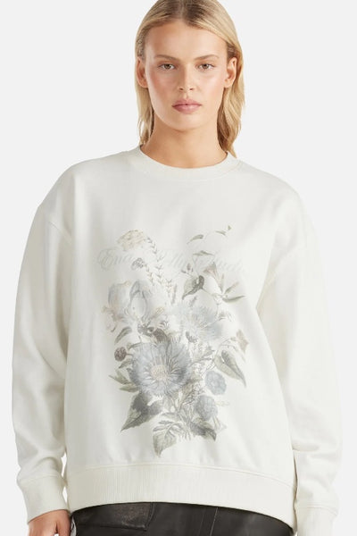 ENA PELLY - LILLY OVERSIZED SWEATER WILDFLOWER - VINTAGE WHITE