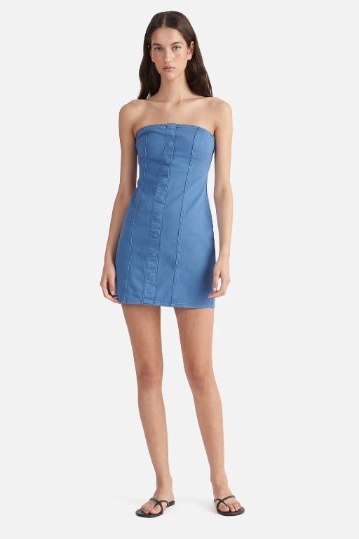 ENA PELLY - MONICA DENIM MINI DRESS