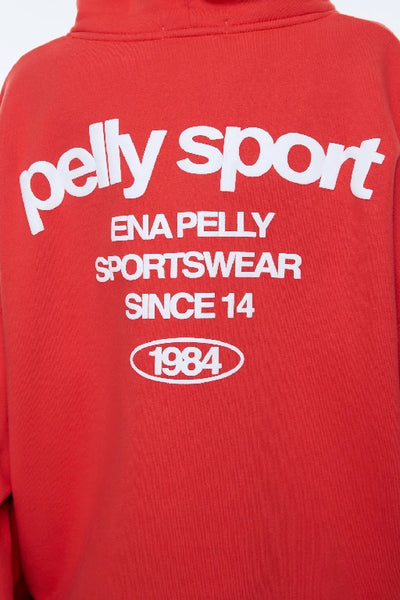 ENA PELLY - PELLY SPORT HOODIE - FLAME RED