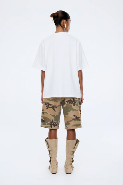 ENA PELLY - RIVIERA WATERCOLOUR TEE - VINTAGE WHITE