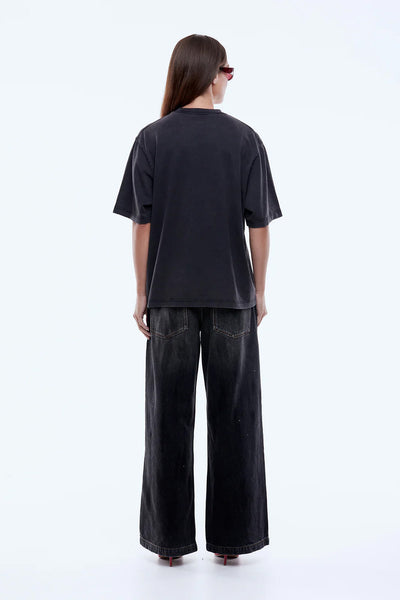ENA PELLY - ROSE TEE - VINTAGE BLACK