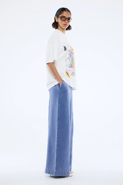 ENA PELLY - SUNFLOWER WARP TEE - VINTAGE WHITE - PERTH BOUTIQUE - AUSTRALIAN BOUTIQUE - WA BOUTIQUE - INTERNATIONAL SHIPPING - USA SHIPPING - PERTH STORES - PERTH STORE - AUSTRALIA - WA - WESTER AUSTRALIA - WOMENS FASHION - FASHION - CLOTHING - WA STOCKIST - PERTH STOCKIST - AUSTRALIAN STOCKIST - STOCKIST