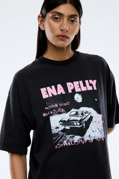 ENA PELLY - VINTAGE CAR TEE - VINTAGE BLACK - PERTH BOUTIQUE - AUSTRALIAN BOUTIQUE - WA BOUTIQUE - INTERNATIONAL SHIPPING - USA SHIPPING - PERTH STORES - PERTH STORE - AUSTRALIA - WA - WESTER AUSTRALIA - WOMENS FASHION - FASHION - CLOTHING - WA STOCKIST - PERTH STOCKIST - AUSTRALIAN STOCKIST - STOCKIST
