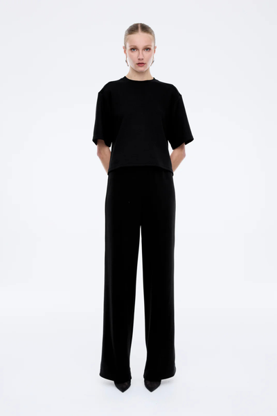 SHOP ENA PELLY ALESSA RELAXED SOFT JERSEY TEE IN BLACK ONLINE