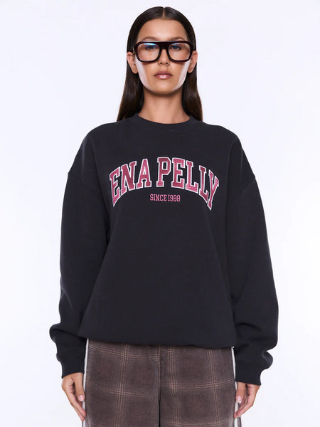 ENA PELLY - MILA OVERSIZED SWEATER - PHANTOM/ENA PELLY