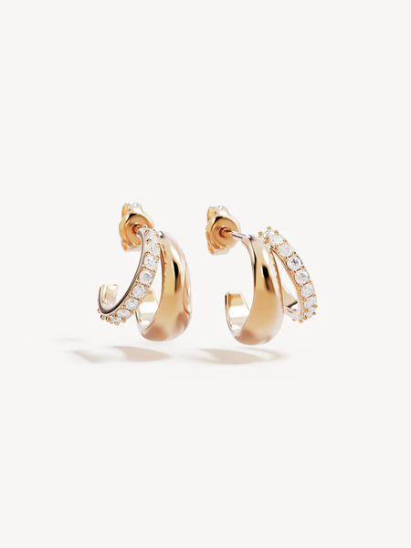 BY CHARLOTTE 18k ETERNALLY YOURS HOOPS EARRINGS - GOLD