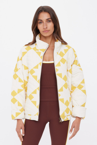 SHOP THE UPSIDE ETOILE CARMEN QUILTED JACKET IN GOLDEN SAND ONLINE
